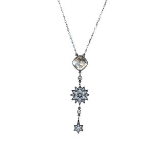 Swarovski star of David necklace
